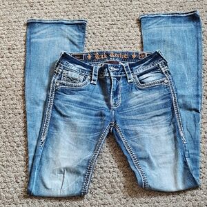 Rock Revival Women's Faded Blue Boot Cut Jeans